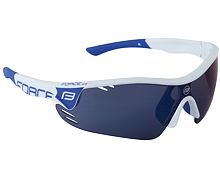 Brýle Force RACE PRO bílé   modrá laser skla - 909391