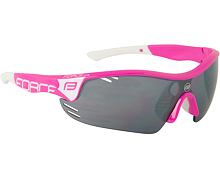 Brýle FORCE RACE PRO růžovo-bílé, černá laser skla - 909397